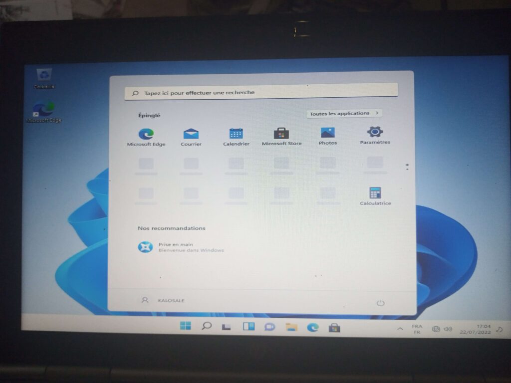 fin pour installer le Windows 11 sur un ordinateur non compatible