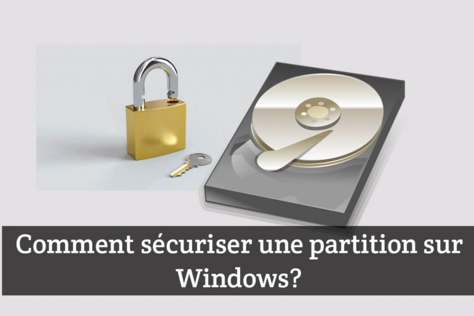 sécuriser une partition sur Windows