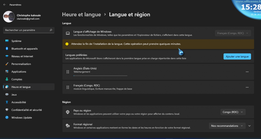 changer la langue de Windows 11 facilement