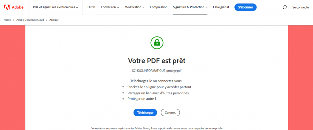 Protéger des PDF